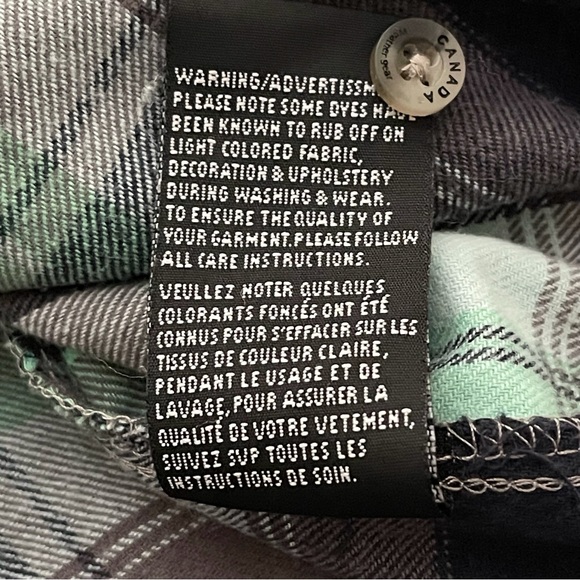 CANADA Weathergear Long Sleeved Shirt 100% Cotton Flannel Shirt Size MM - Picture 13 of 16